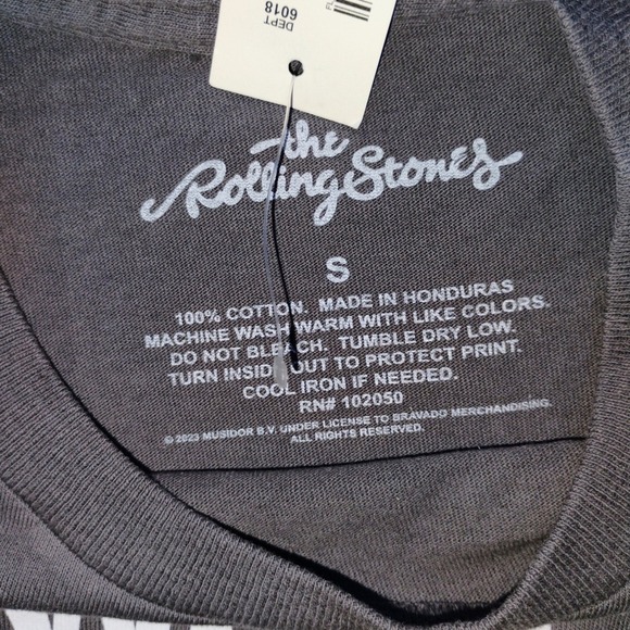 Rolling Stones MTV I Want My MTV Graphic T-Shirt Men's Small Gray - Picture 3 of 6